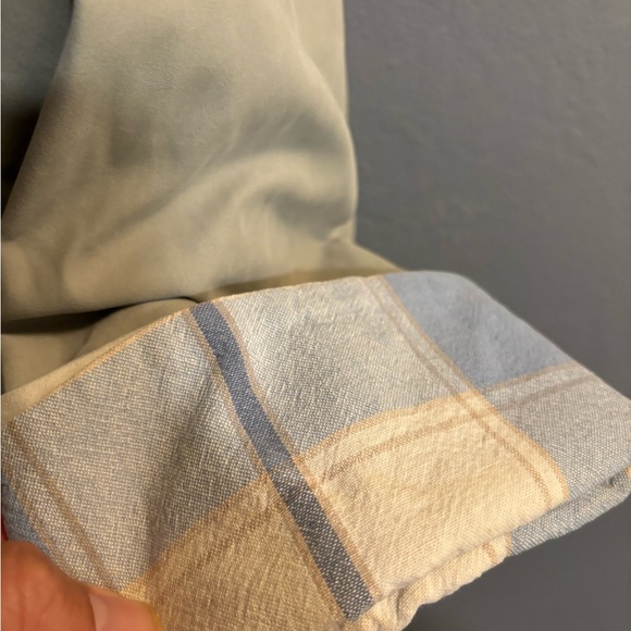 1 Madison Medium weight zip up coat with collar and hood. Plaid lining. Size med - Picture 3 of 4